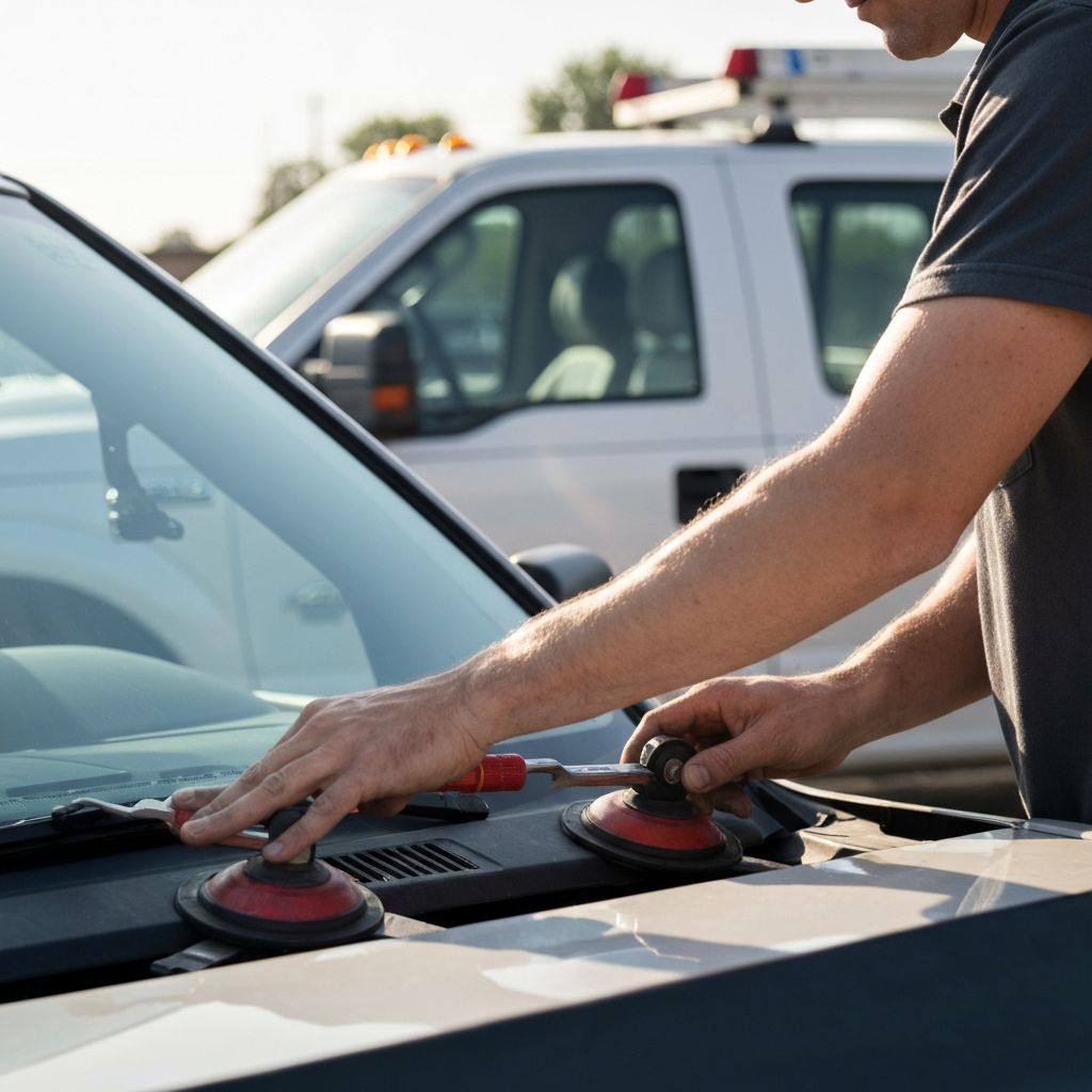 Professional windshield service