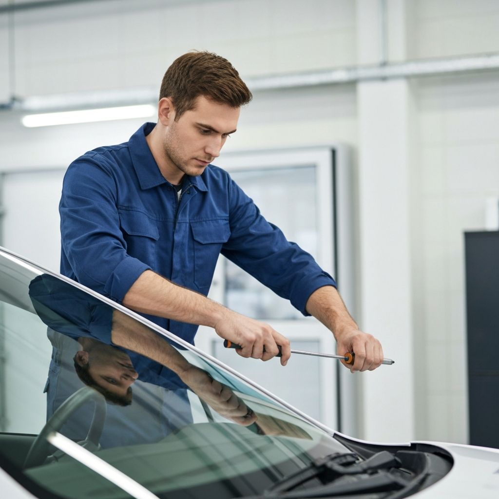 Professional windshield installation